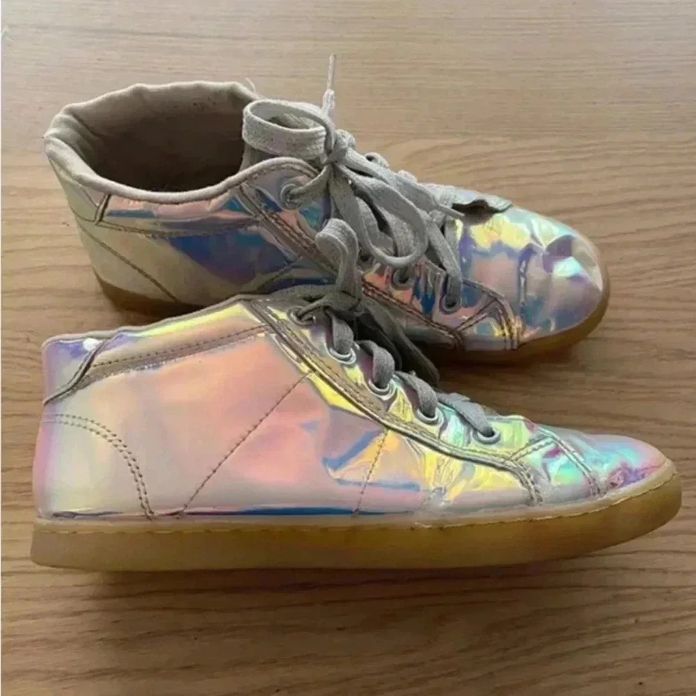 The Children's Place Holographic Hi Top Sneakers 5